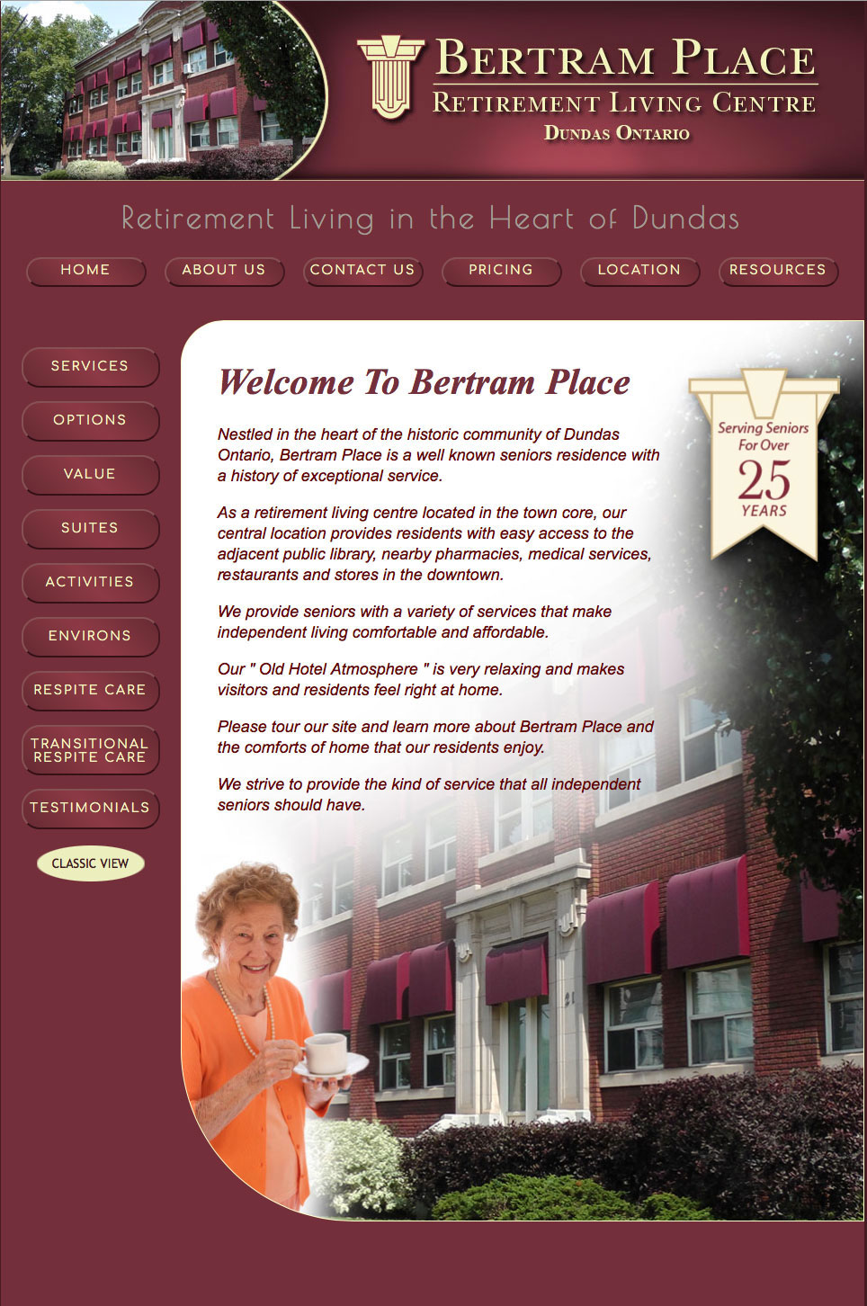 Bertram Place Retirement Residence link to website